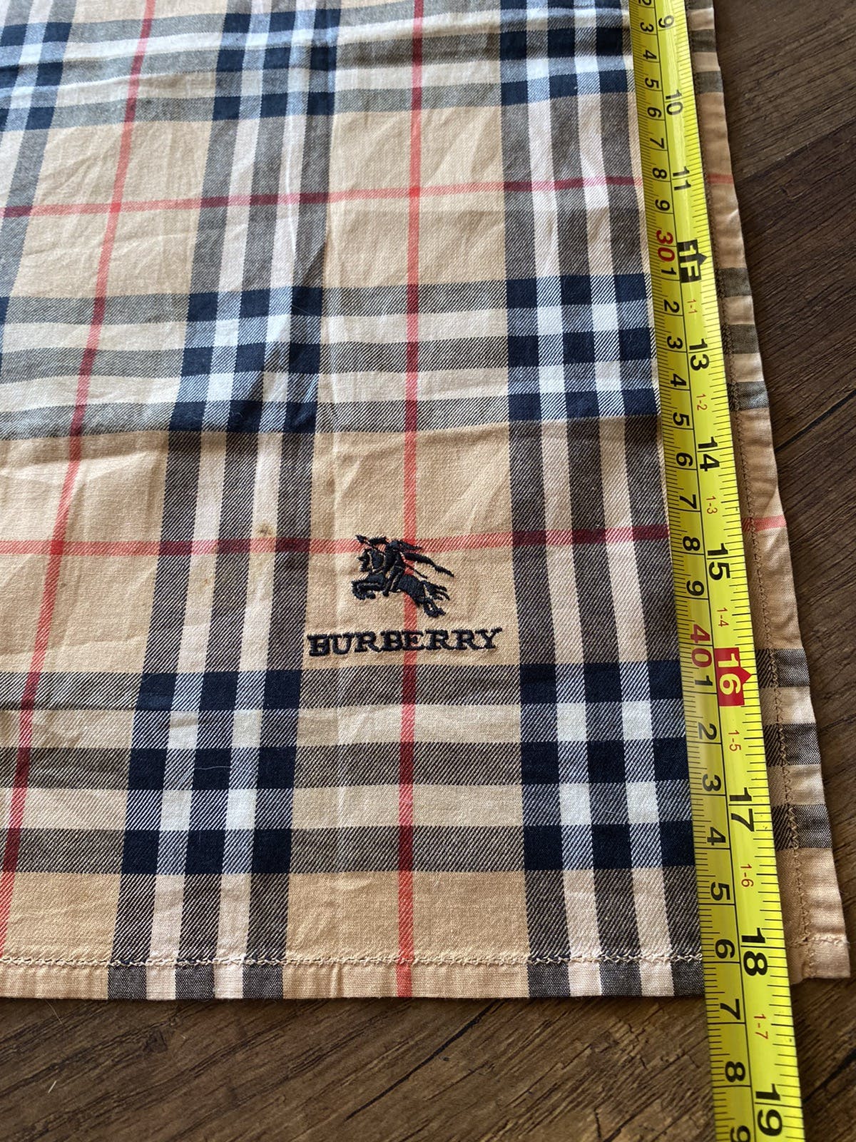 Authentic Burberry Nova Check Handkerchief Cotton - 7
