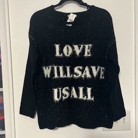 LF Mika & Gala “Love will save us all” Oversized Graphic Sweater - 2