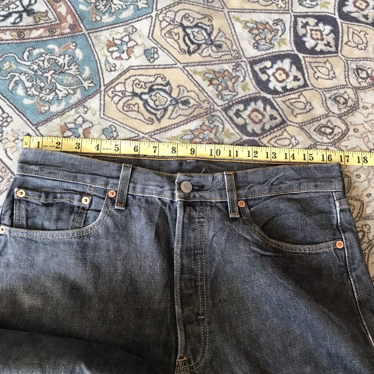 Vintage 90s Levis 501 Distressed Jeans Made in Mexico - 10