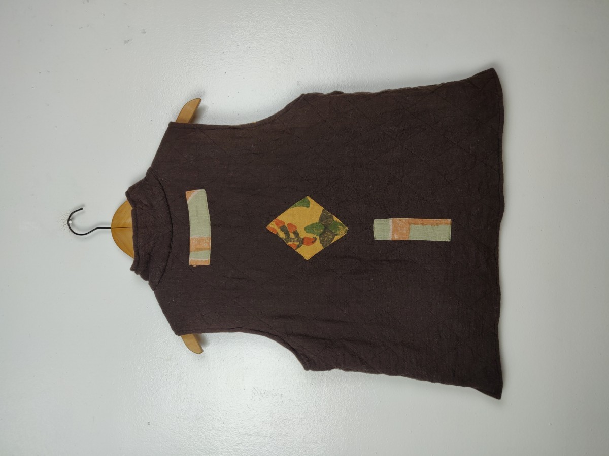 Native - Reversible MonaLisa Woven Vest Patchwork Jacket - 13