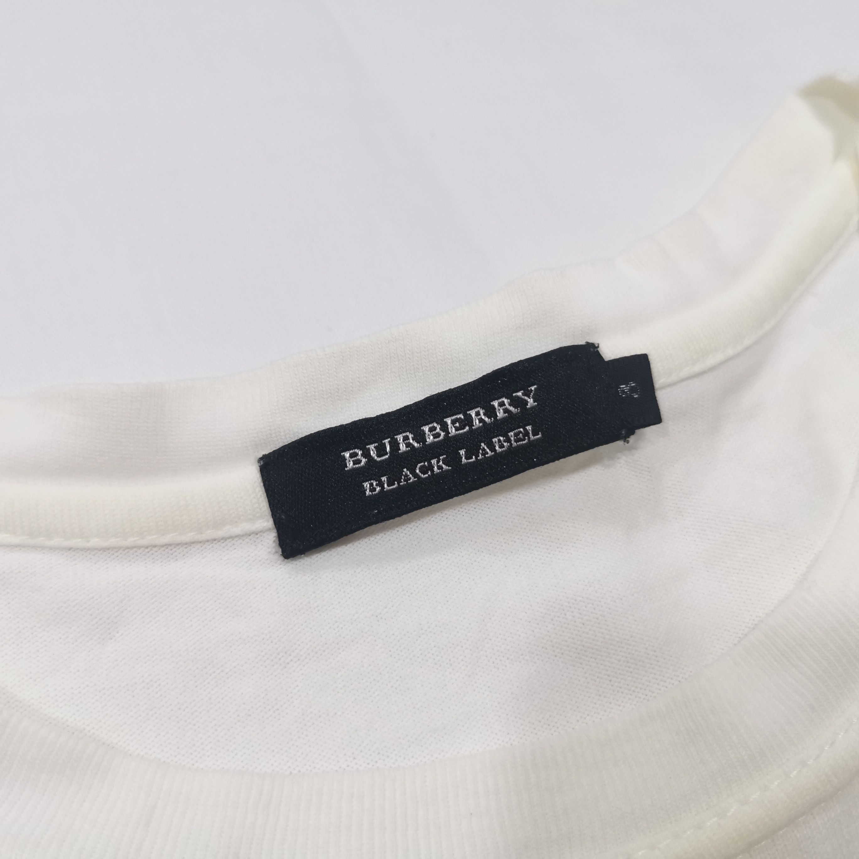 Vintage Burberry Black Label BBL Blur Logo Style Tshirt - 6