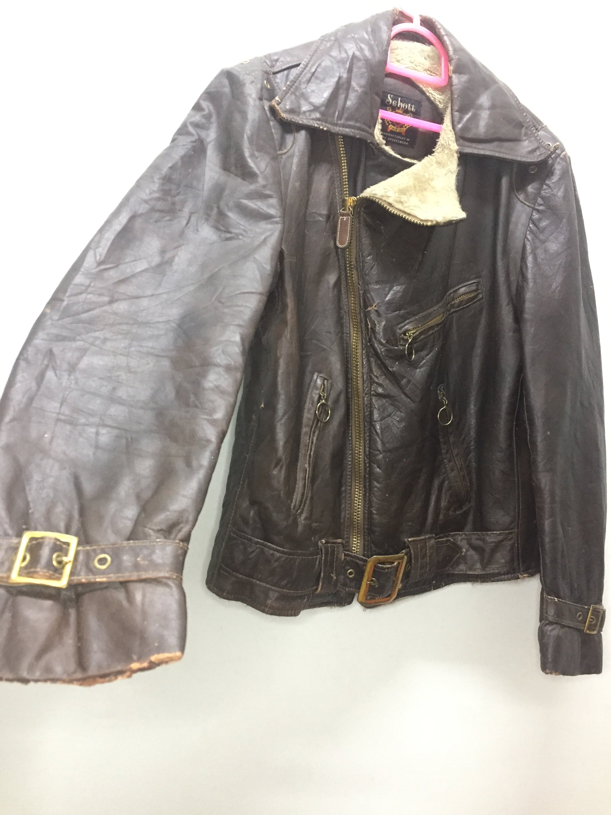 schott leather jacket - 1