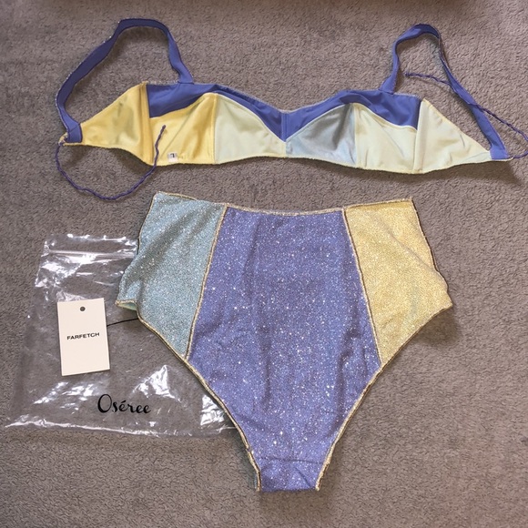 Oséree SS21 Shine Coloré High Waisted Bikini - 12