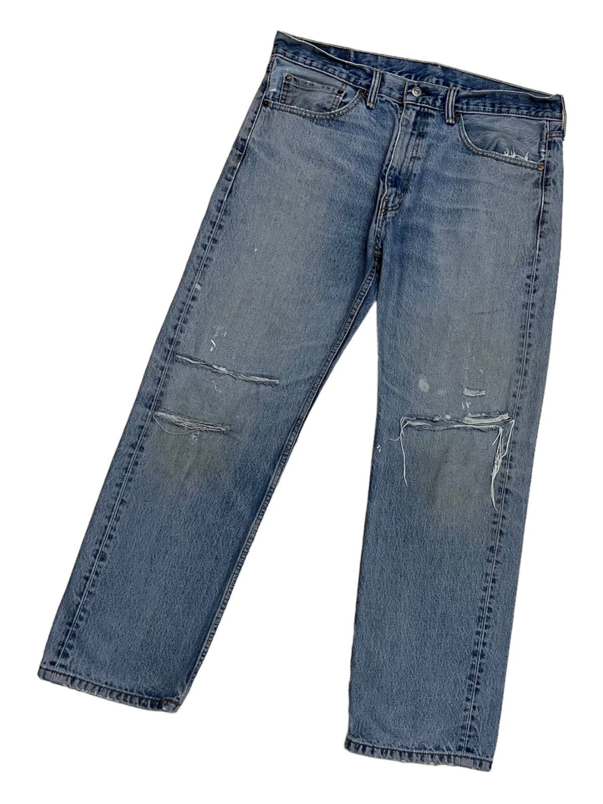 Levis 505 Designer Streetwear Distressed Denim - 2