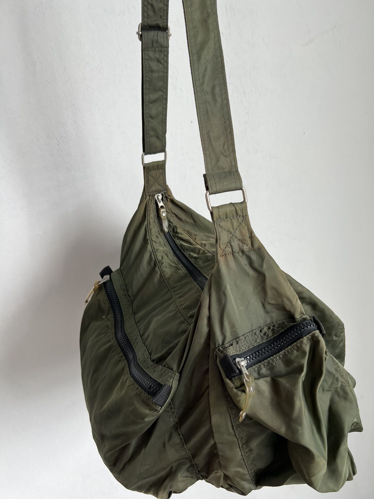 Camo Green Army Sling Bag - 6