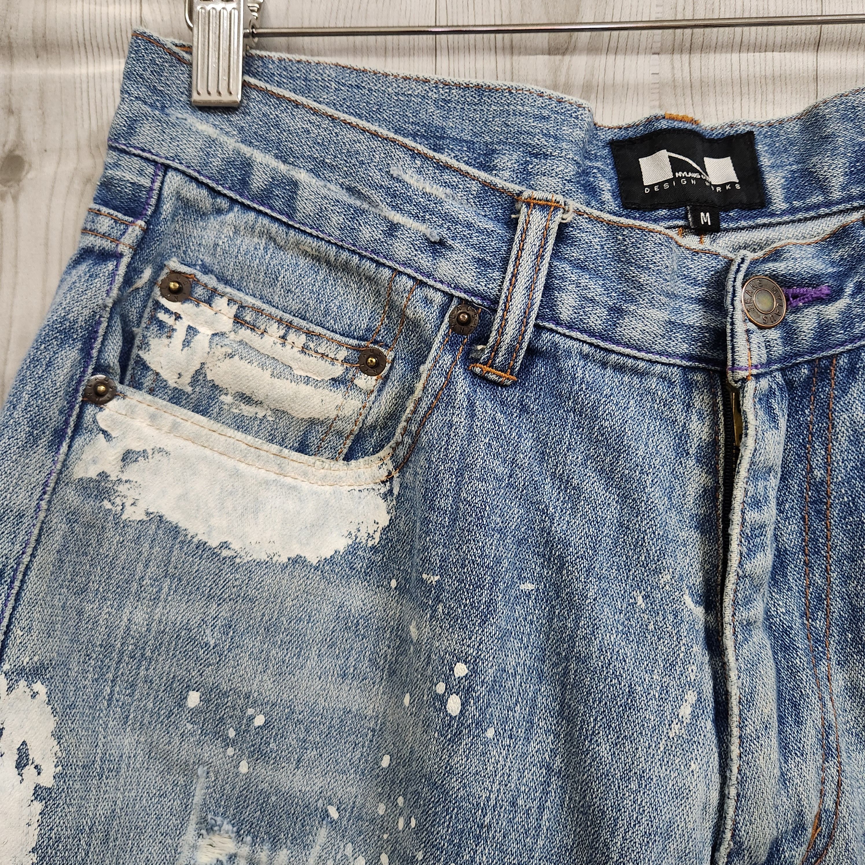 Japanese Brand - Painter Splattered Nylaus Denim Jeans Japan - 21