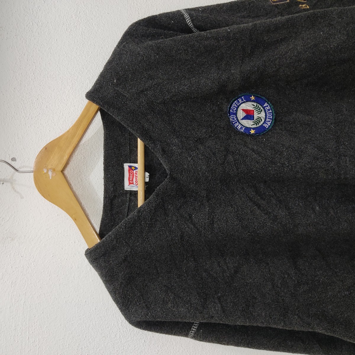 Enrico Coveri - Vintage 90s Bandiera Wool Sweatshirt - 3