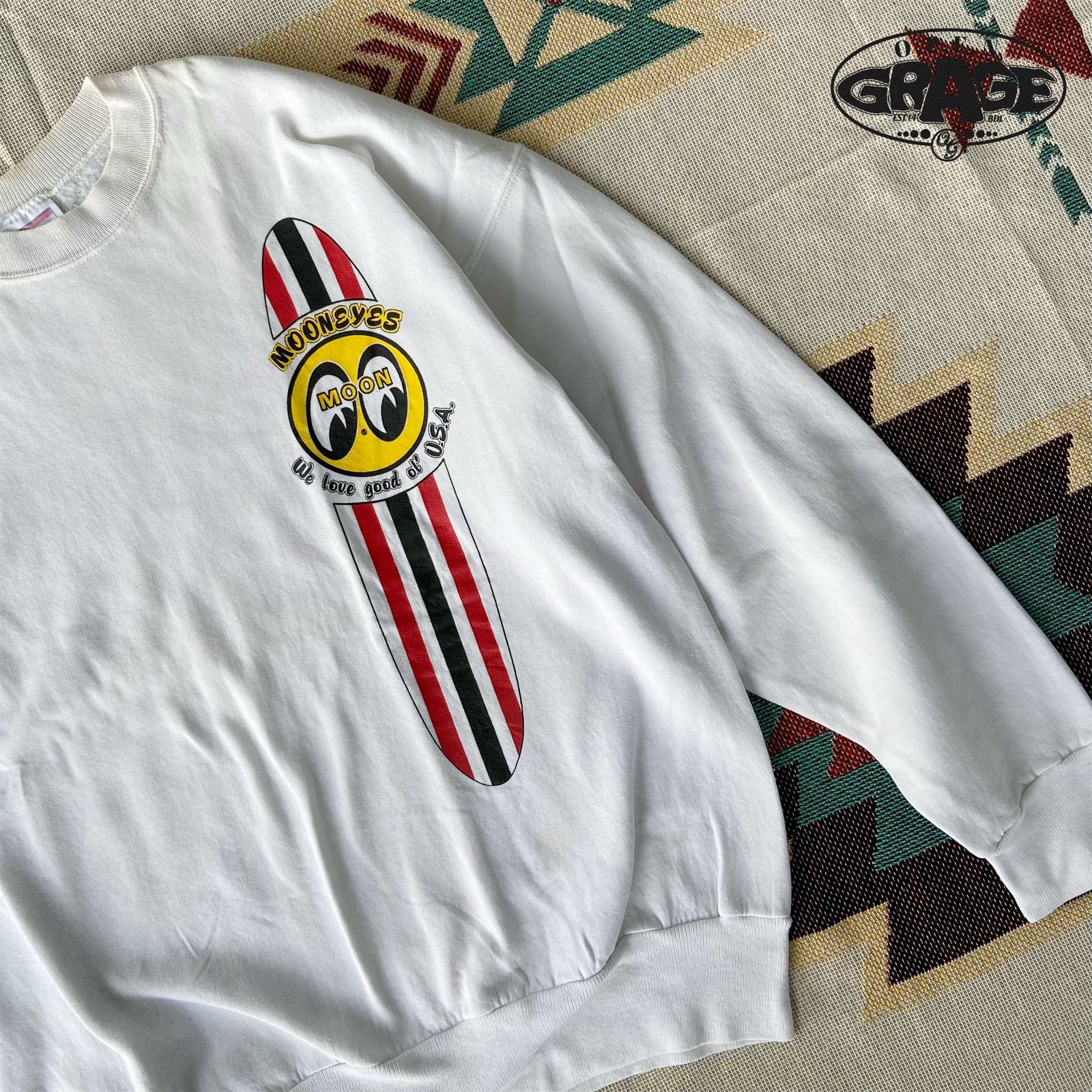 Vintage Crewneck MOONEYES by HANES 90s  - 4