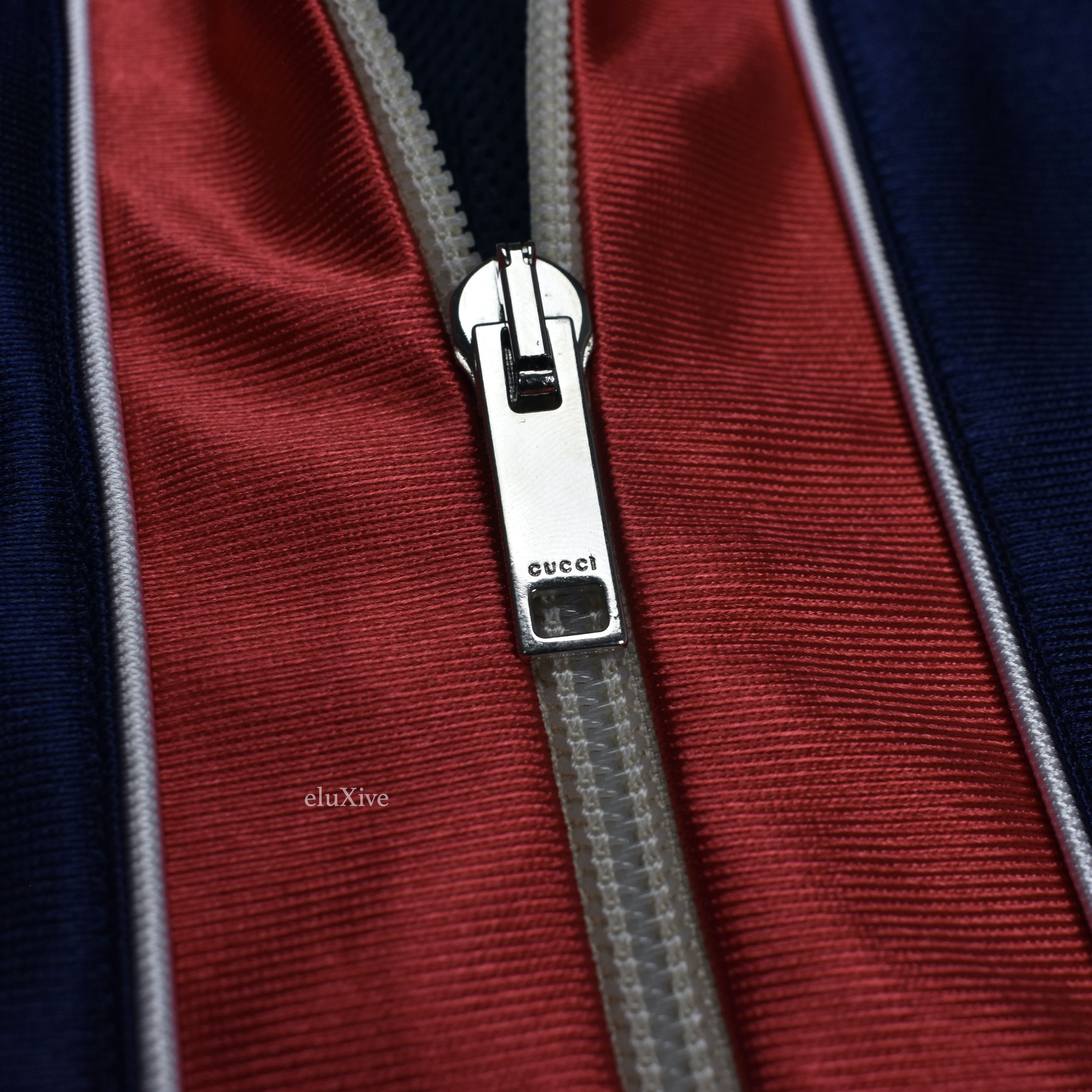 Navy Web Stripe Technical Jersey Track Jacket - 8