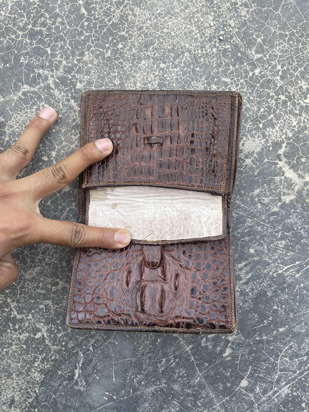 Handmade - Genuine Crocodile Leather Handmade Wallet - 8