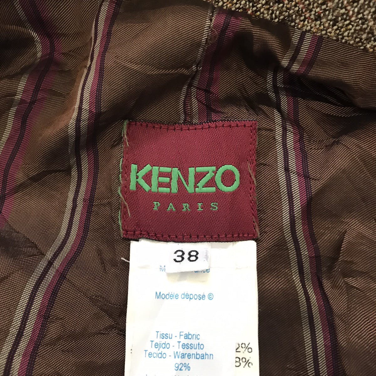 Kenzo Paris Wool Jacket With Cargo Pockets Made in France - 10