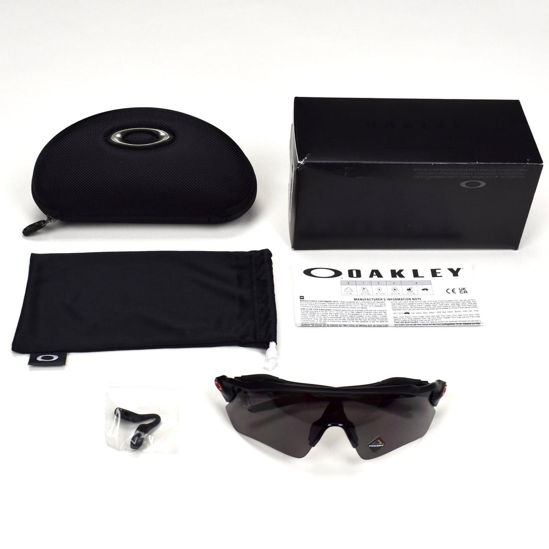 Oakley Radar EV Path Sunglasses Matte Black Gray Red - 2