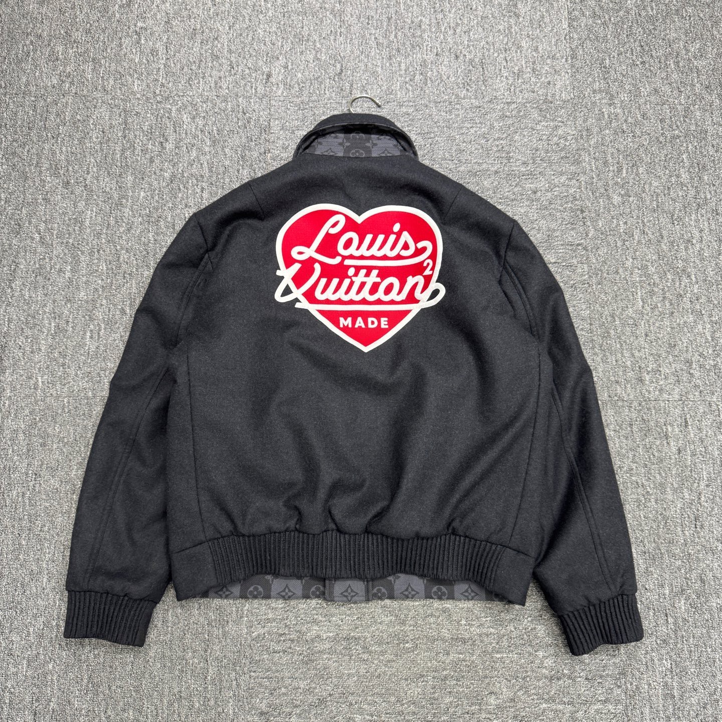 louis vuitton lv nigo embroidered heart reversible jacket - 2