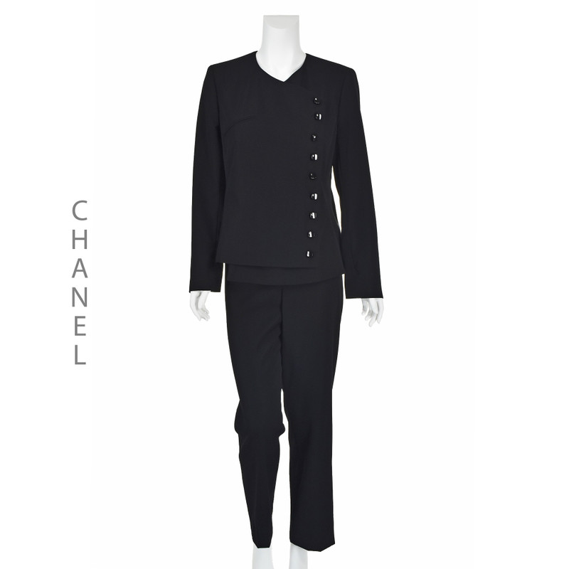 CHANEL Vintage 2000 GABRIELLE Black Pantsuit - 1