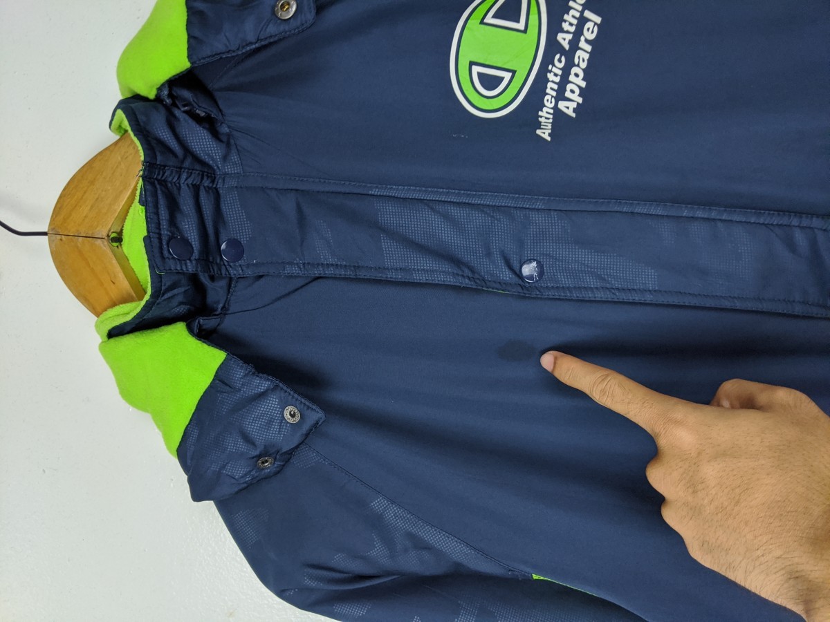 Two Tone Colors Rain Jacket Hoodie Parka - 4