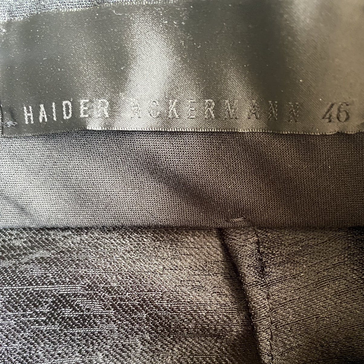 Haider Ackermann Silk Jacquard Pleat Trousers - 5