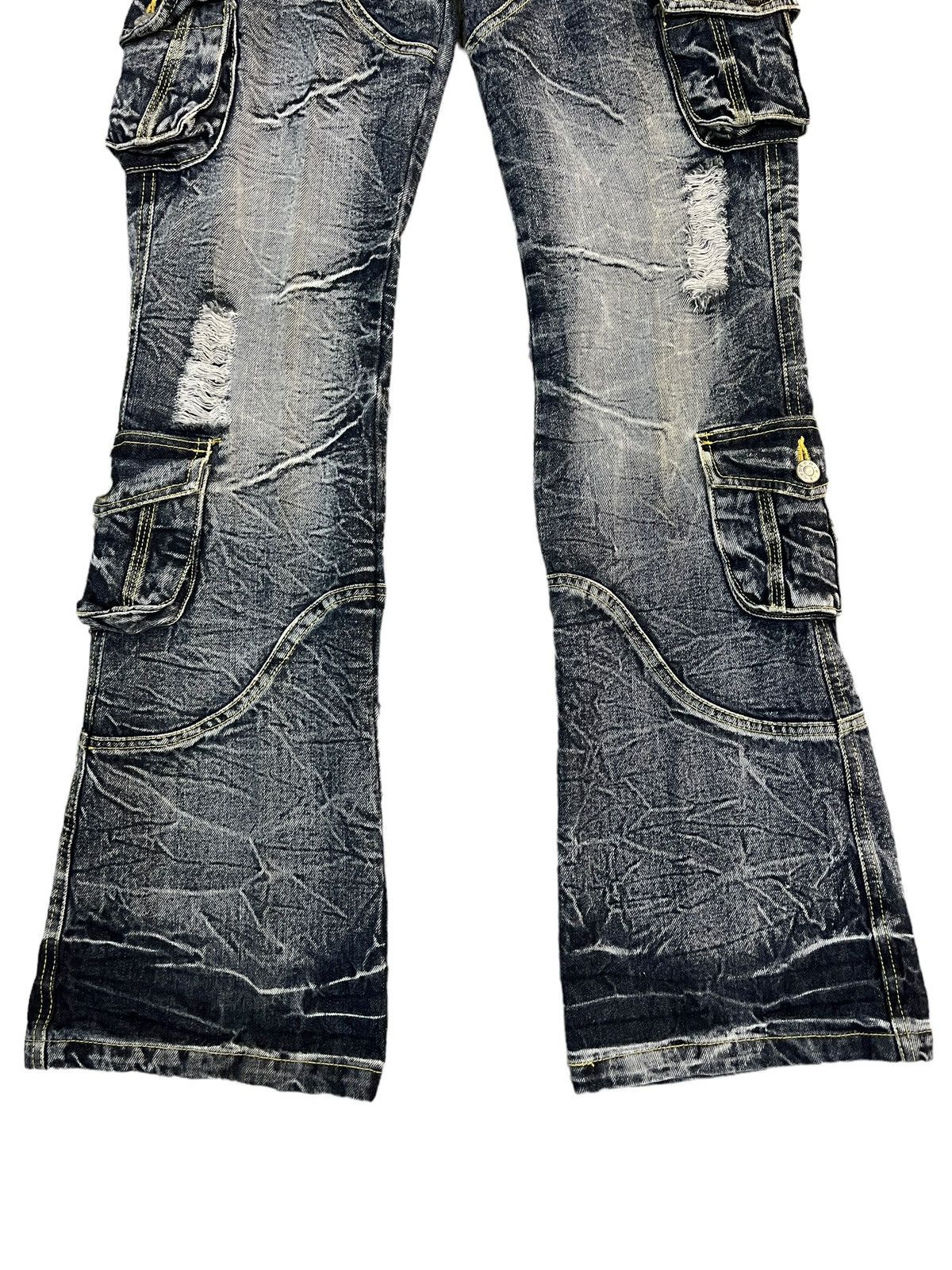 Vintage - Rare!! 🇯🇵Japanese Brand Zerosail Multi Pocket Flare Jeans - 3