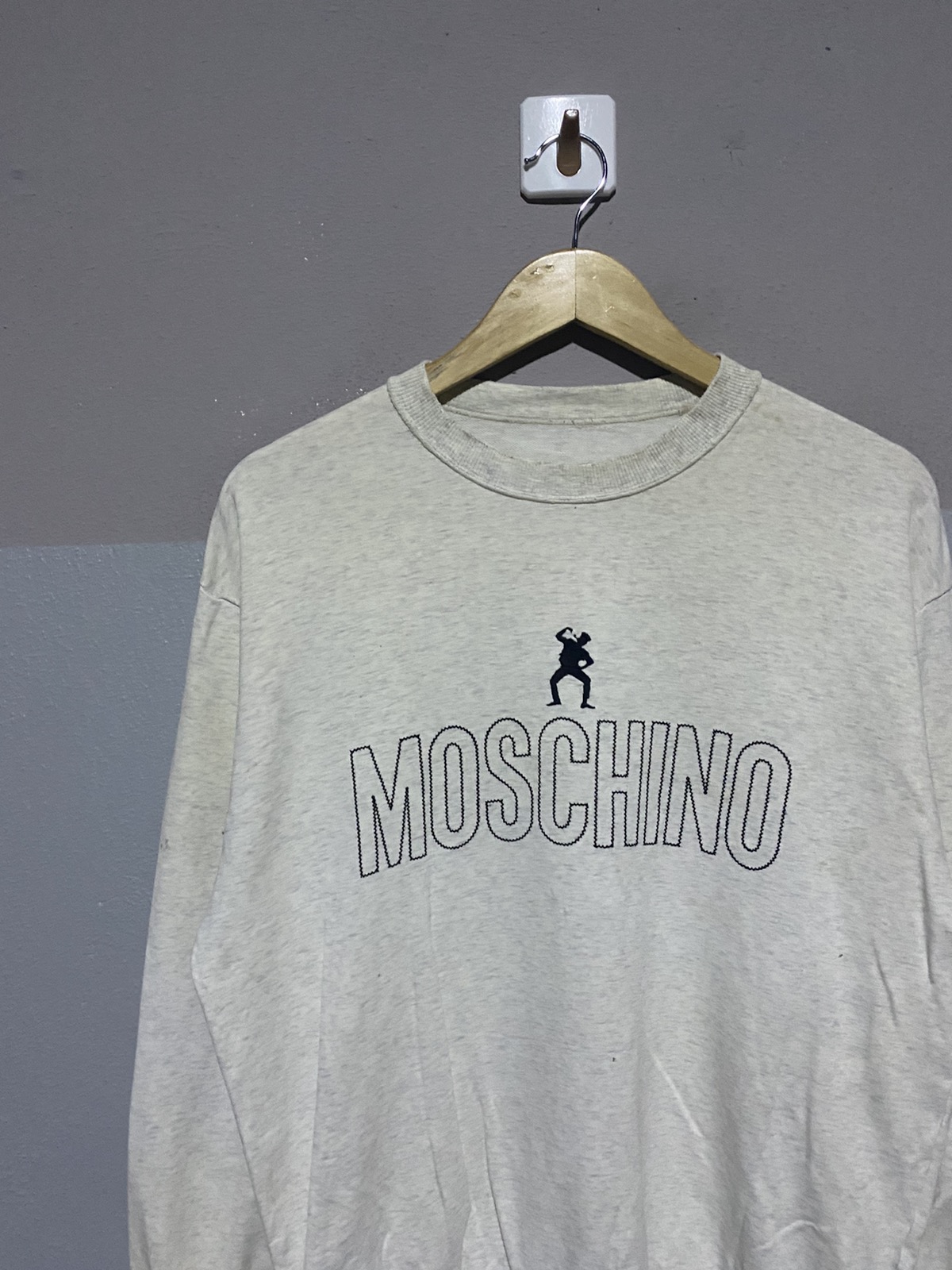 🔥SALE🔥MOSCHINO SWEATSHIRTS EMBROIDERED LOGOS MADE IN JAPAN - 4