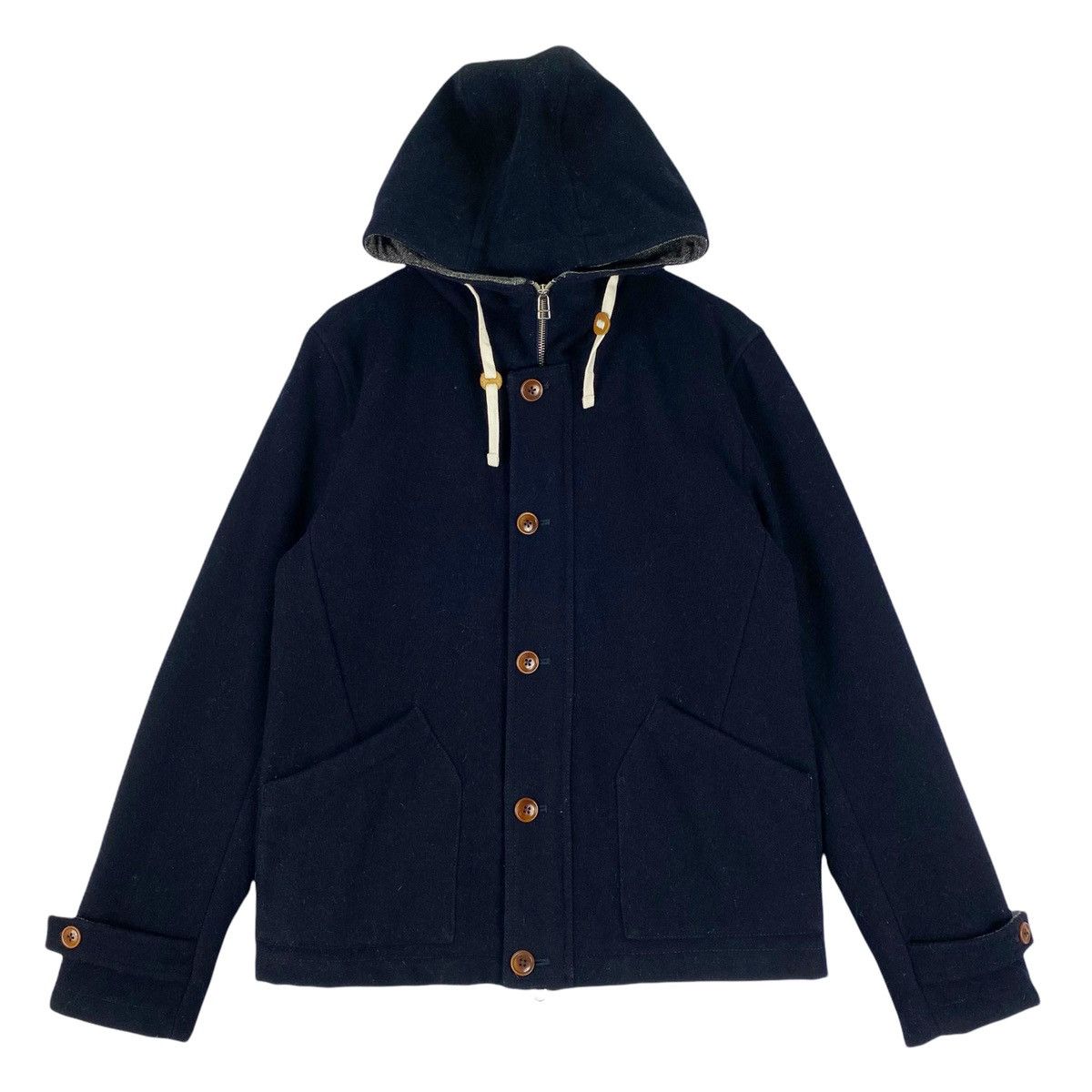 Beams Hoodie Buttoned Jacket - 2