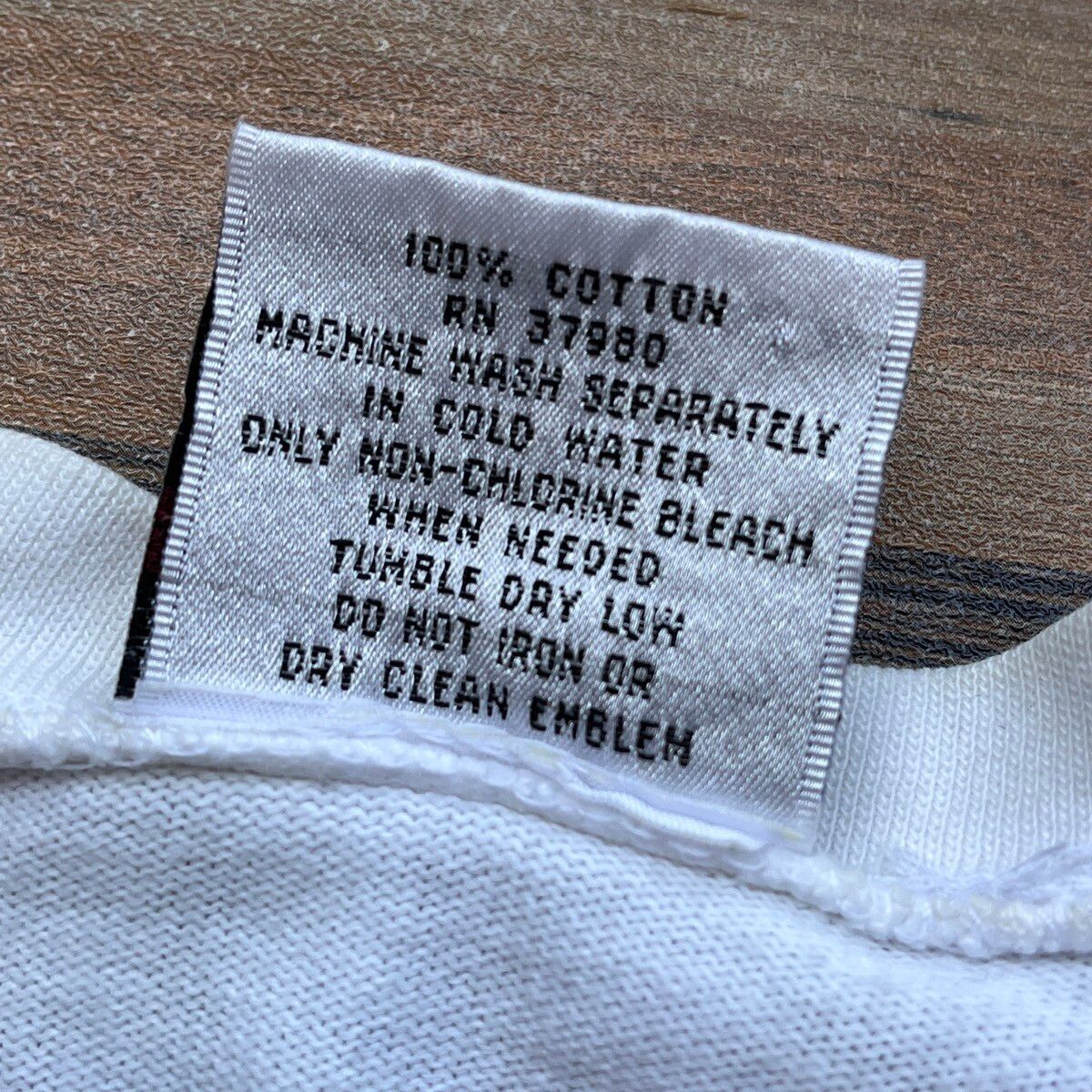Vintage 1985 Fubu Collection Bleach Wash TShirt Made In USA - 7