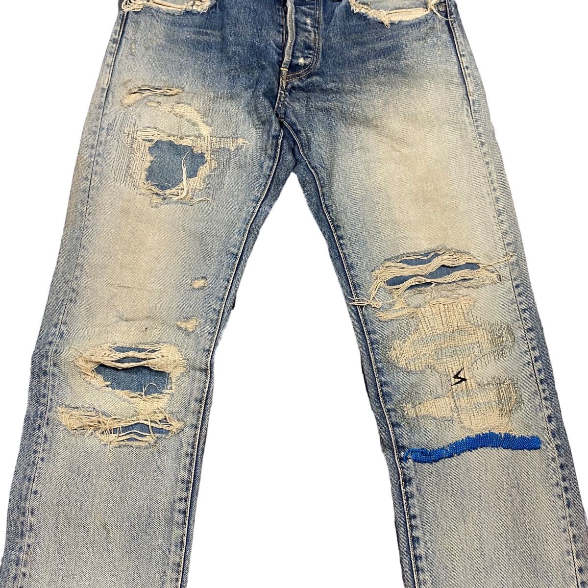 ❗️❗️❗️Rare Item Undercover 68 Blue Yarn Jeans - 2