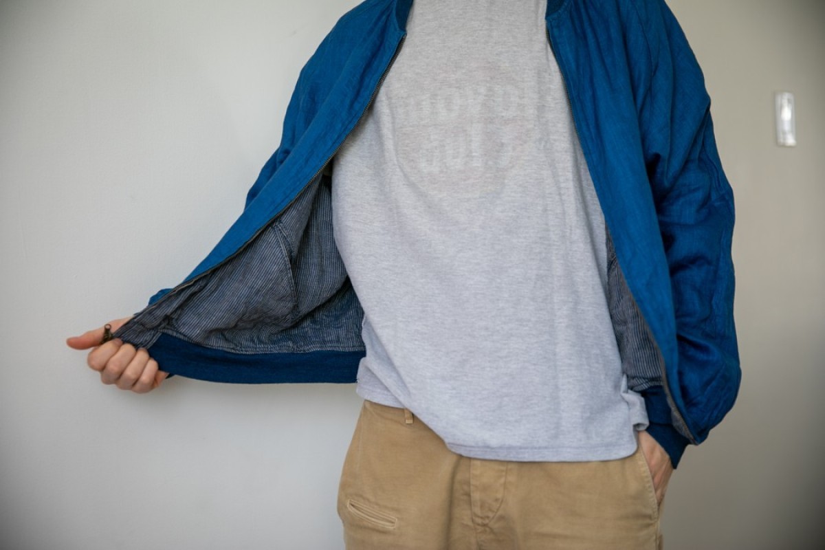 Kapital Kountry - Kapital indigo Linen bomber light jacket - 3