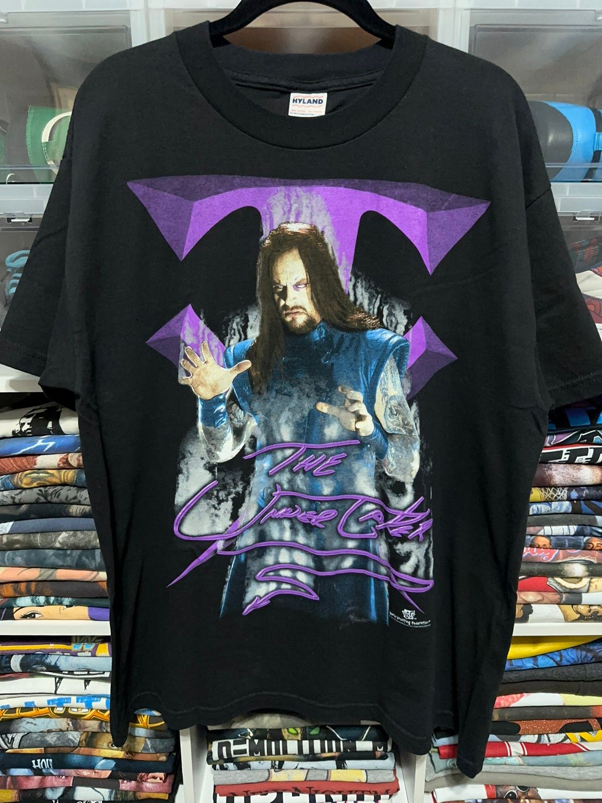 Other Designers Vintage 90s WWF The Undertaker Big Graphic Wrestling Tee |  2nd_win | REVERSIBLE