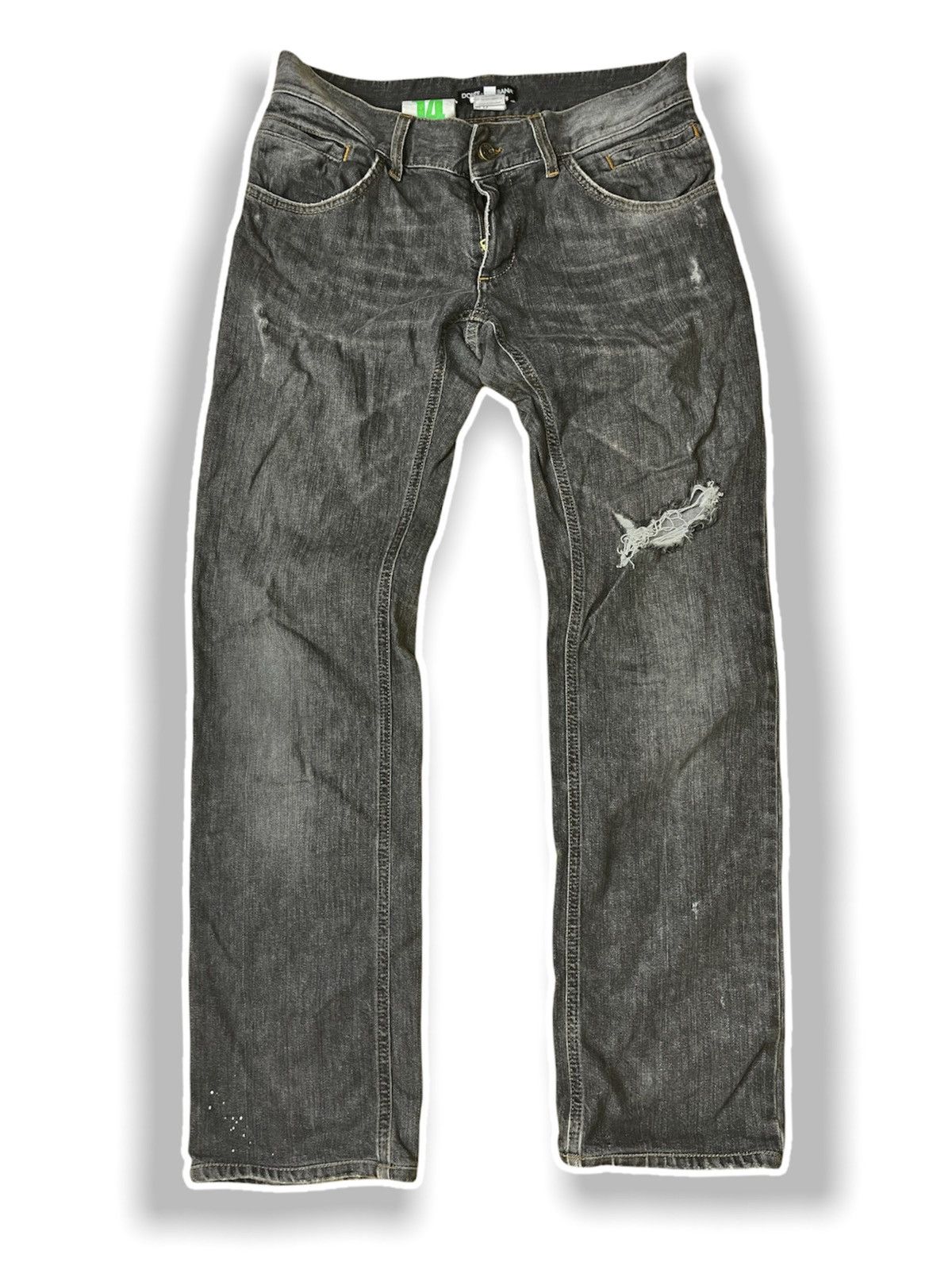 Vintage 1980s Distressed DOLCE & GABBANA Denim Jeans - 10