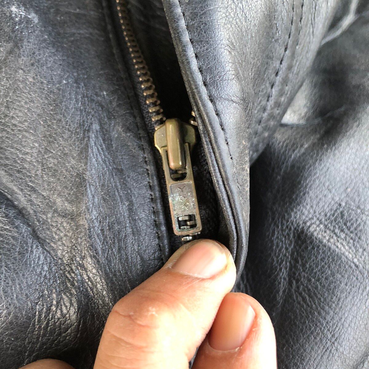 🫴🏻Vintage Wind Armor Leather Pants Jacket - 4