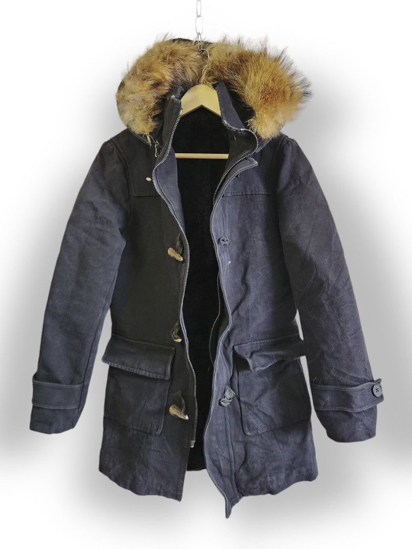Shellac Duffel Coat Jacket Designer Made In Japan - 1