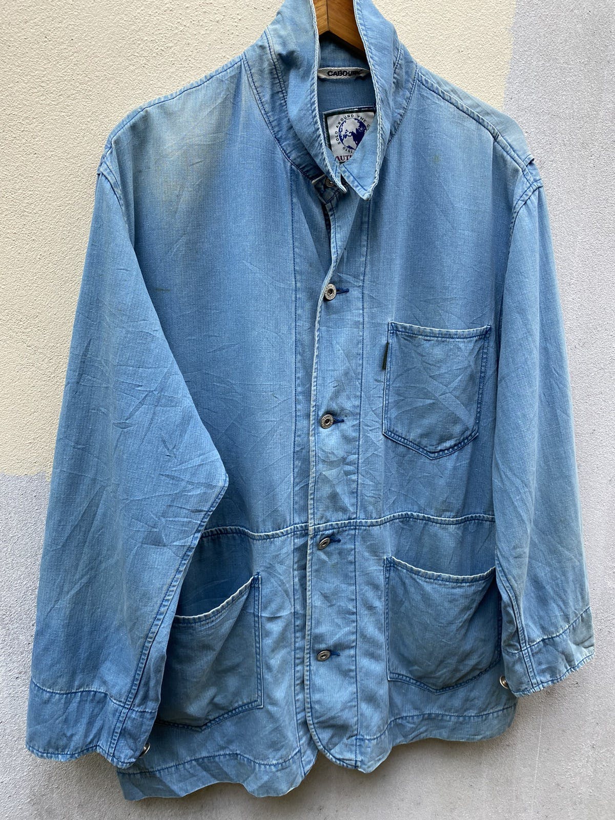 Nigel Cabourn jeans Multipocket Blue Jackets - 3