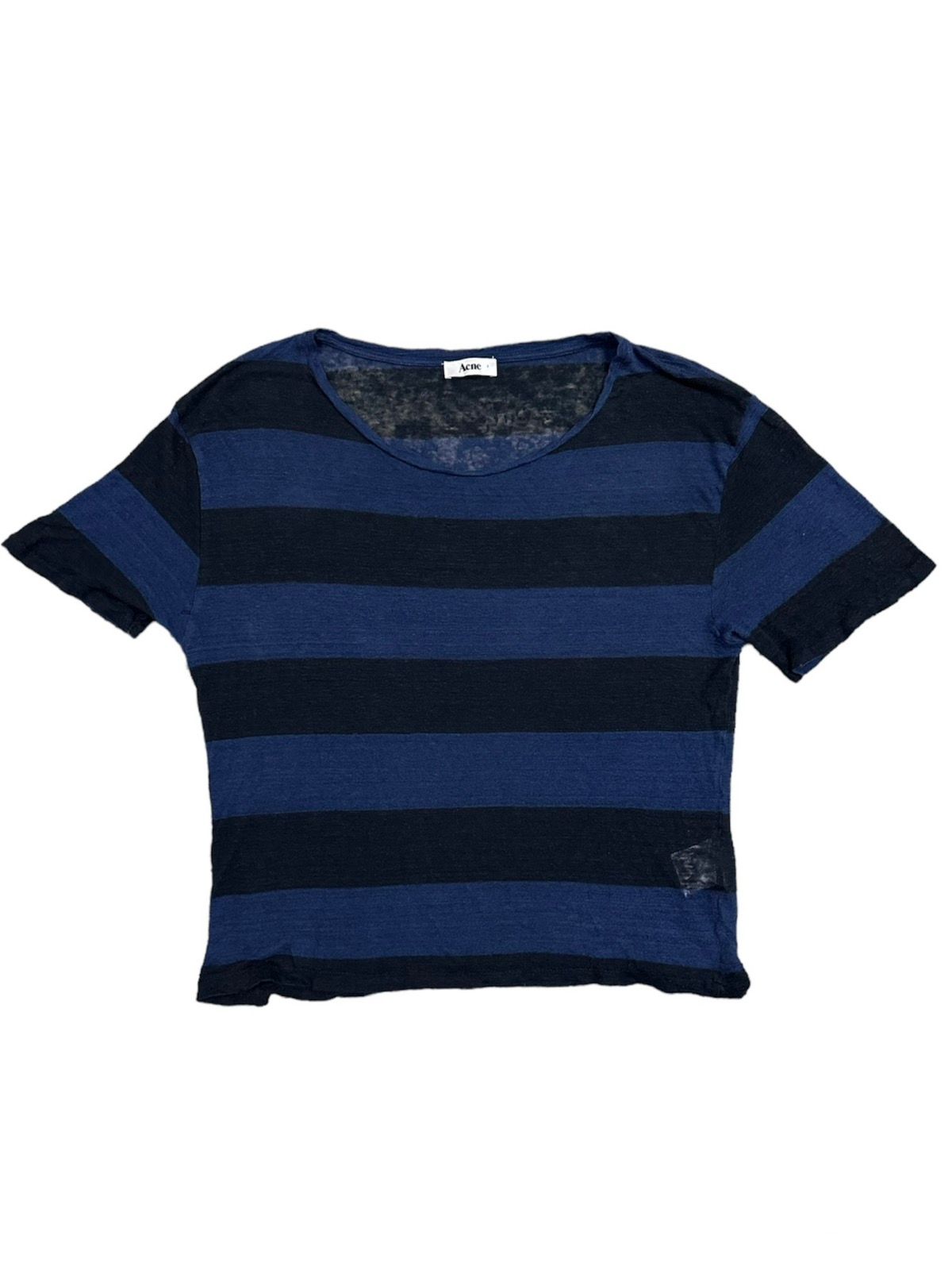 SS11 Acne Studios Wonder Stripe Knitted Linen Tee (Boxy) - 1