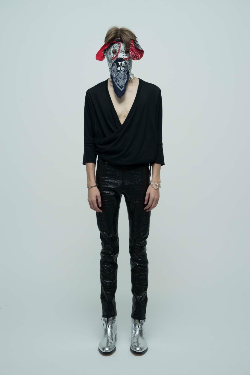 Takahiromiyashita The Soloist. - SS17 Silver leather pants - 4