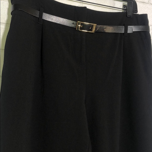 Calvin Klein - High Waist Paper Bag Belted Trouser Pants - 7