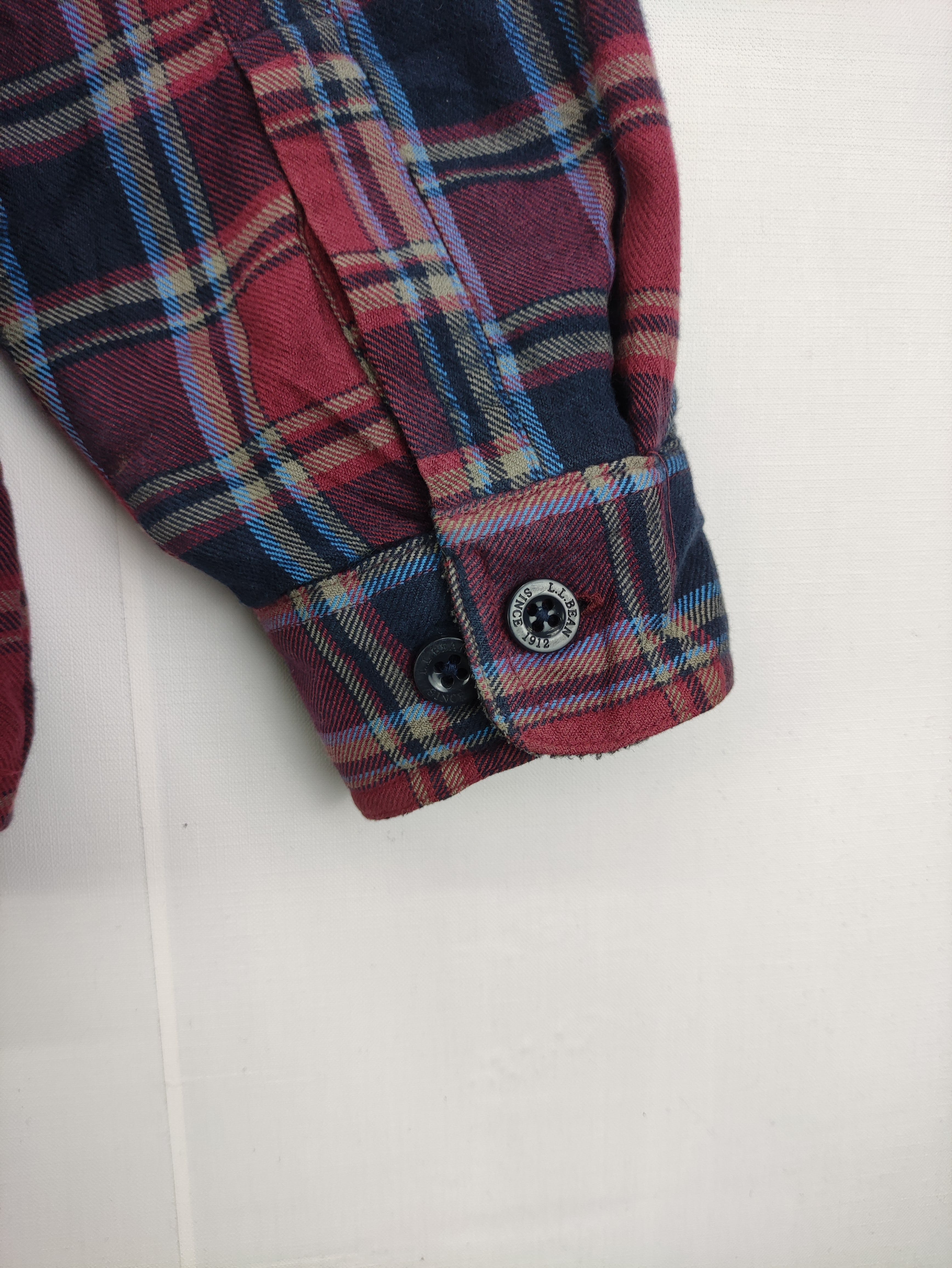 Vintage L.L.Bean Flannel Lining Fleece Button Up - 9