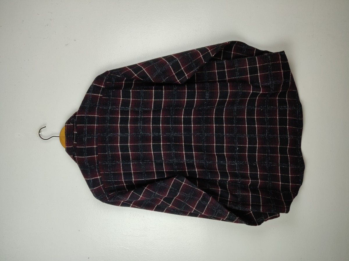 Japanese Brand - D/W Japan Checked Flannel Button Up Shirt Oxford - 9