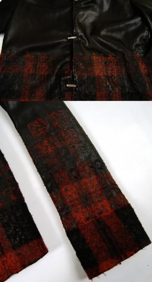 Yohan Serfaty - Bonded leather & wool jacket. Like Julius, Yamamoto jackets - 2