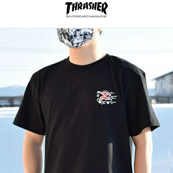 NEW 💥 Thrasher x Keith Haring tshirt pop art streetwear - 2