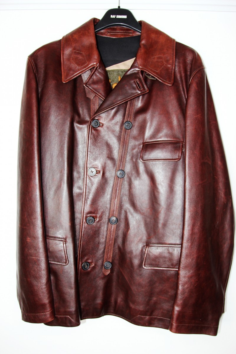 DRIES VAN NOTEN LEATHER JACKET L