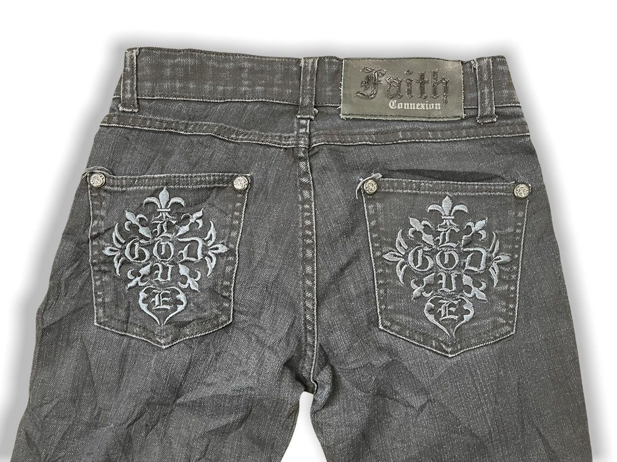 Archival Clothing - Faith Connexion Black Denim Jeans Made In Japan - 13