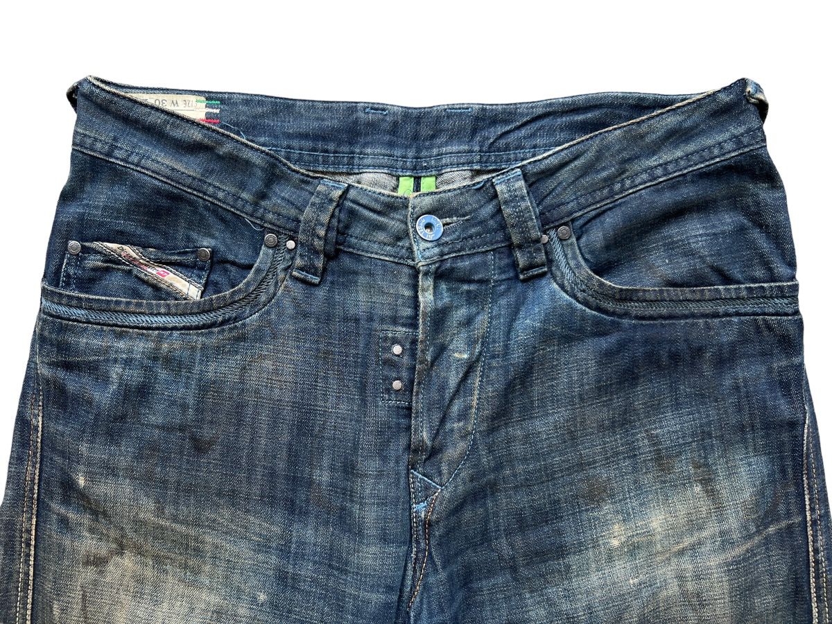 Vintage Diesel Industry Distressed Denim Jeans 34x30 - 6