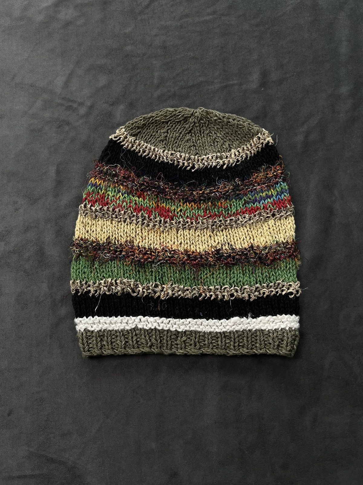 Hype - Deadstock Interwoven Patchwork Bohemian Style Beanie OS - 1