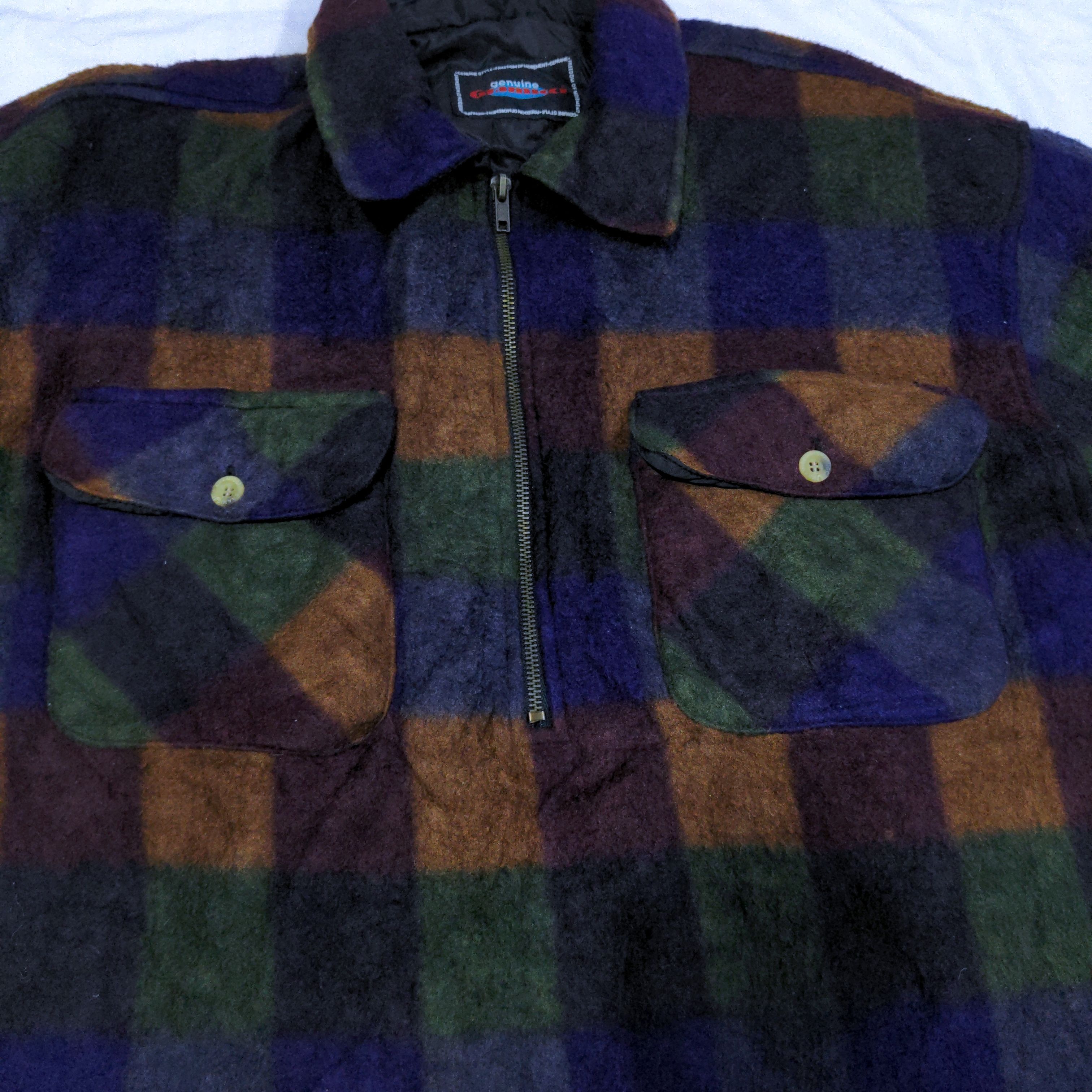 Vintage Gramicci Plaid Half Zipper Fleece Shirt Usa - 4