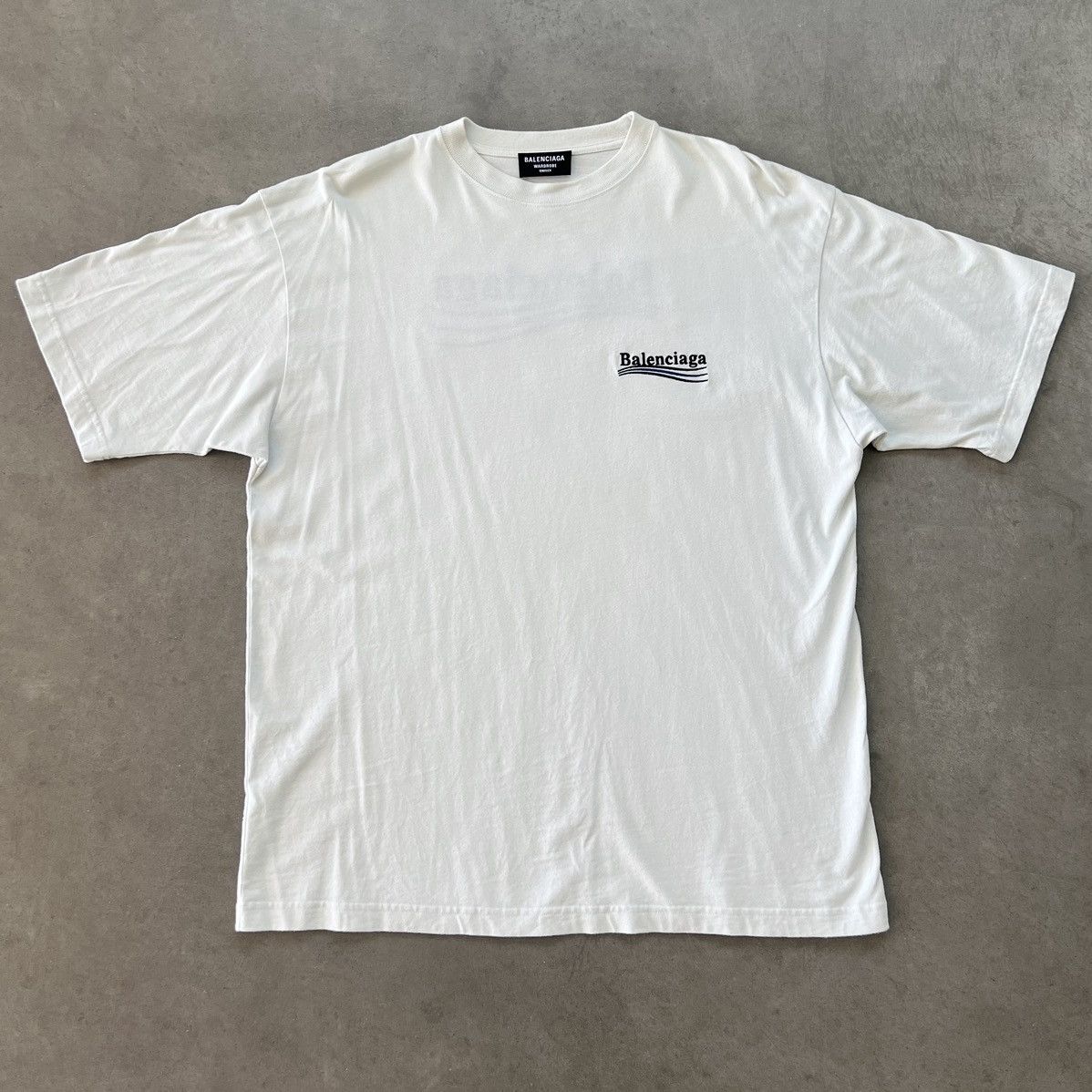 LARGE FIT POLITICAL CAMPAIGN SHIRT OFF WHITE - 5