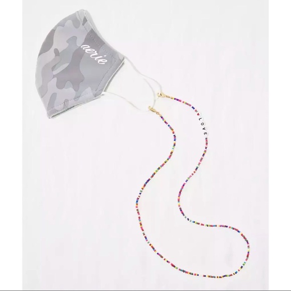 Aerie “Love” Beaded Mask Chain - 3