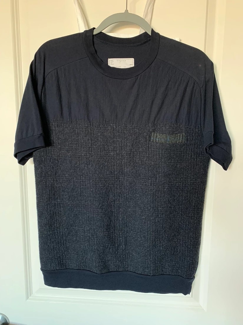 needle punch crewneck short sleeve shirt - 3