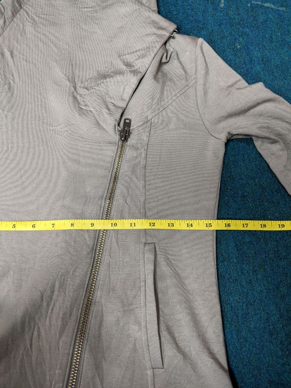 HELMUT LANG Asymmetrical zip sweatshirt jacket - 13