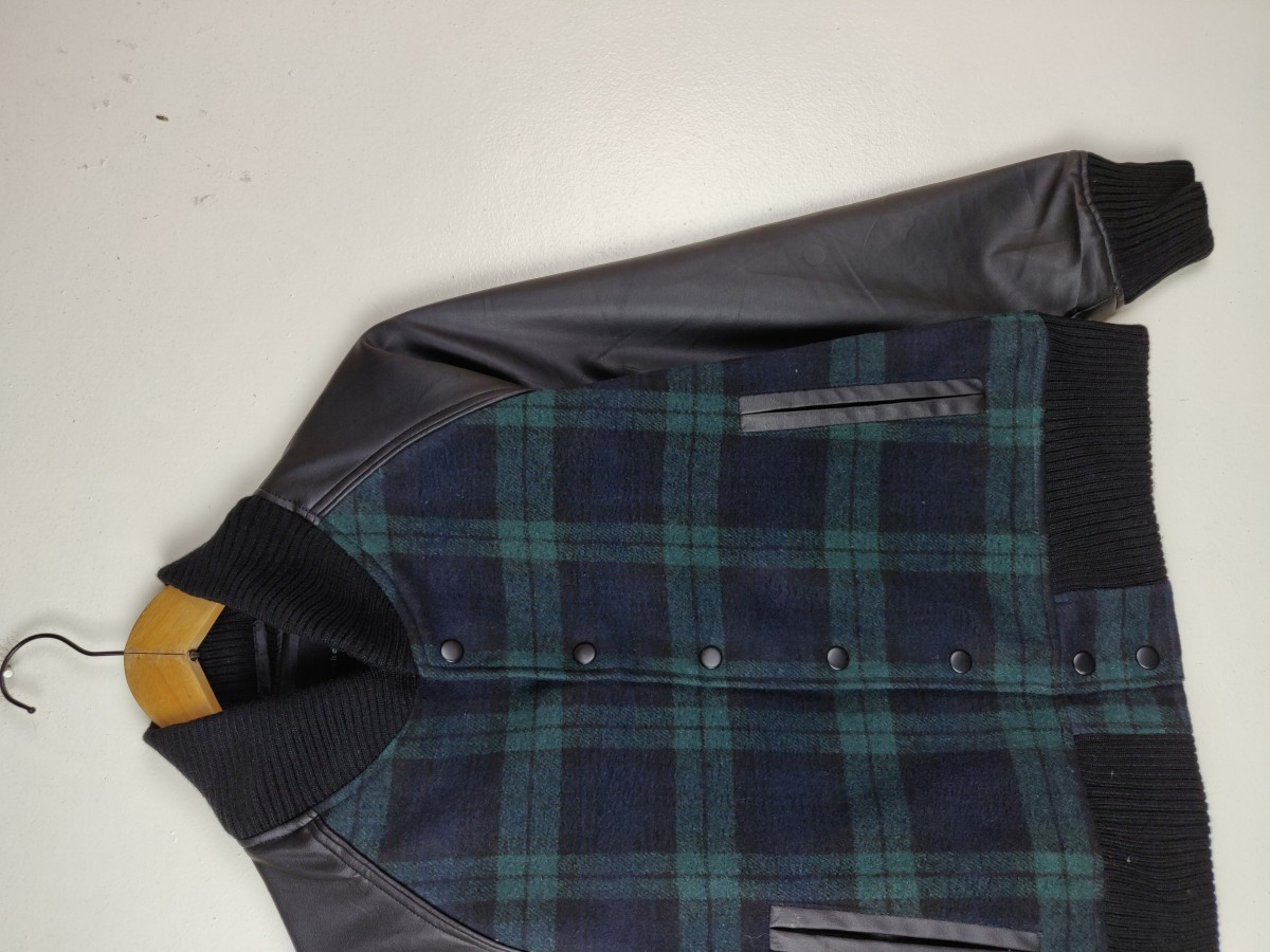 Japanese Brand - Roshell Japan Checked Jacket Bomber Streetwear - 5