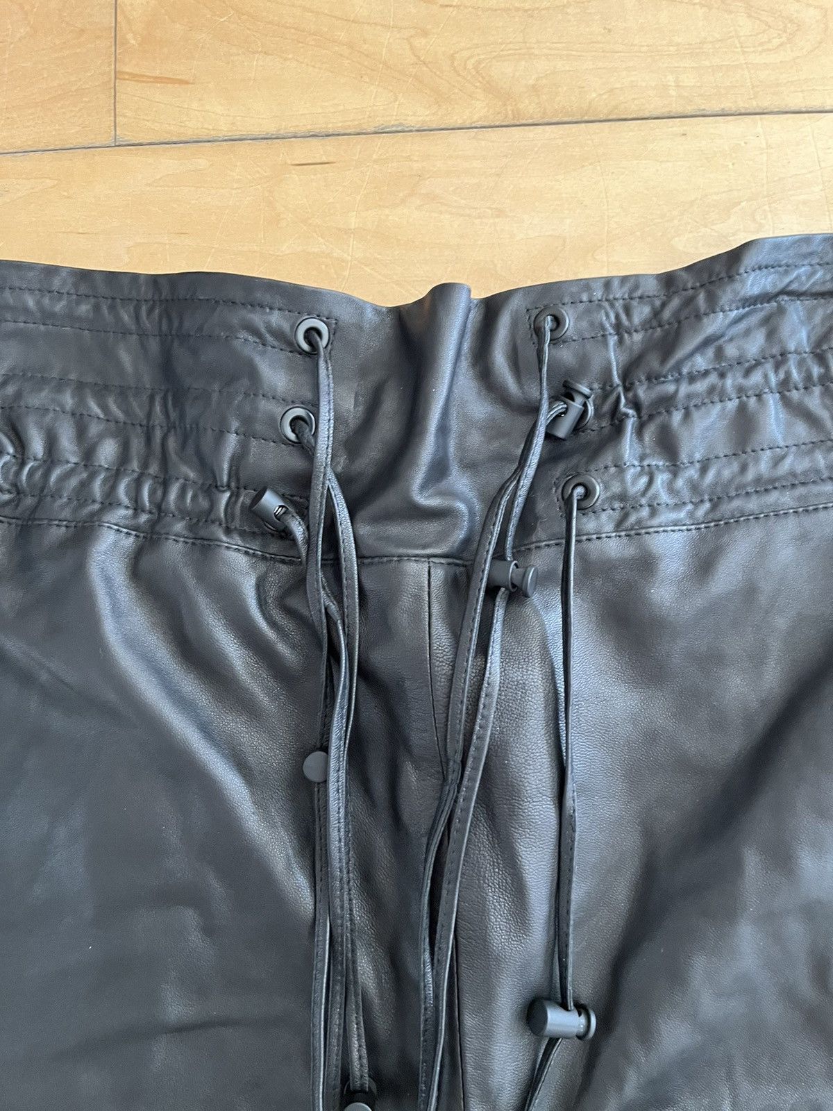 NWT - The Mannei Leather Aydoun Shorts - 3