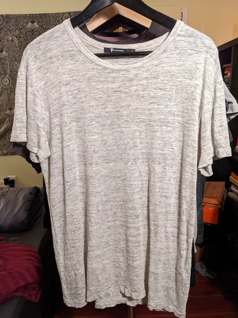 Linen Tee Tan - Size xs - 1
